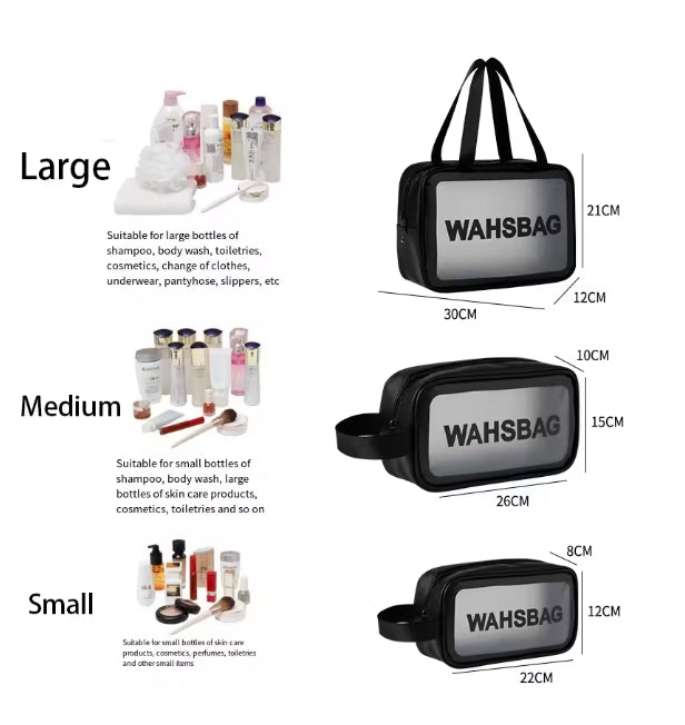 Toiletry Bag Set (3-Piece)